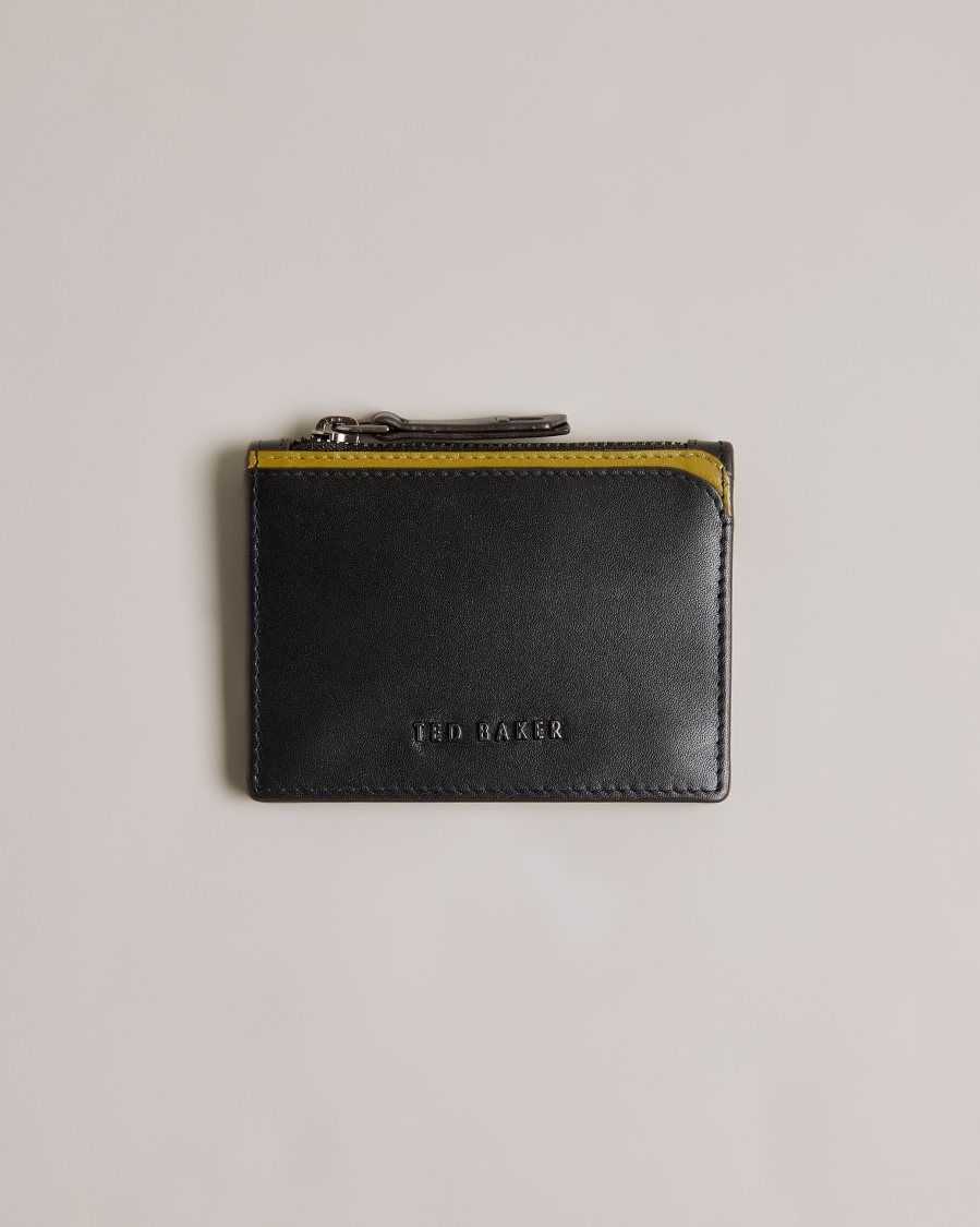 Ted Baker Finnis Contrast Detail Card Holder Black | 1264537-UO