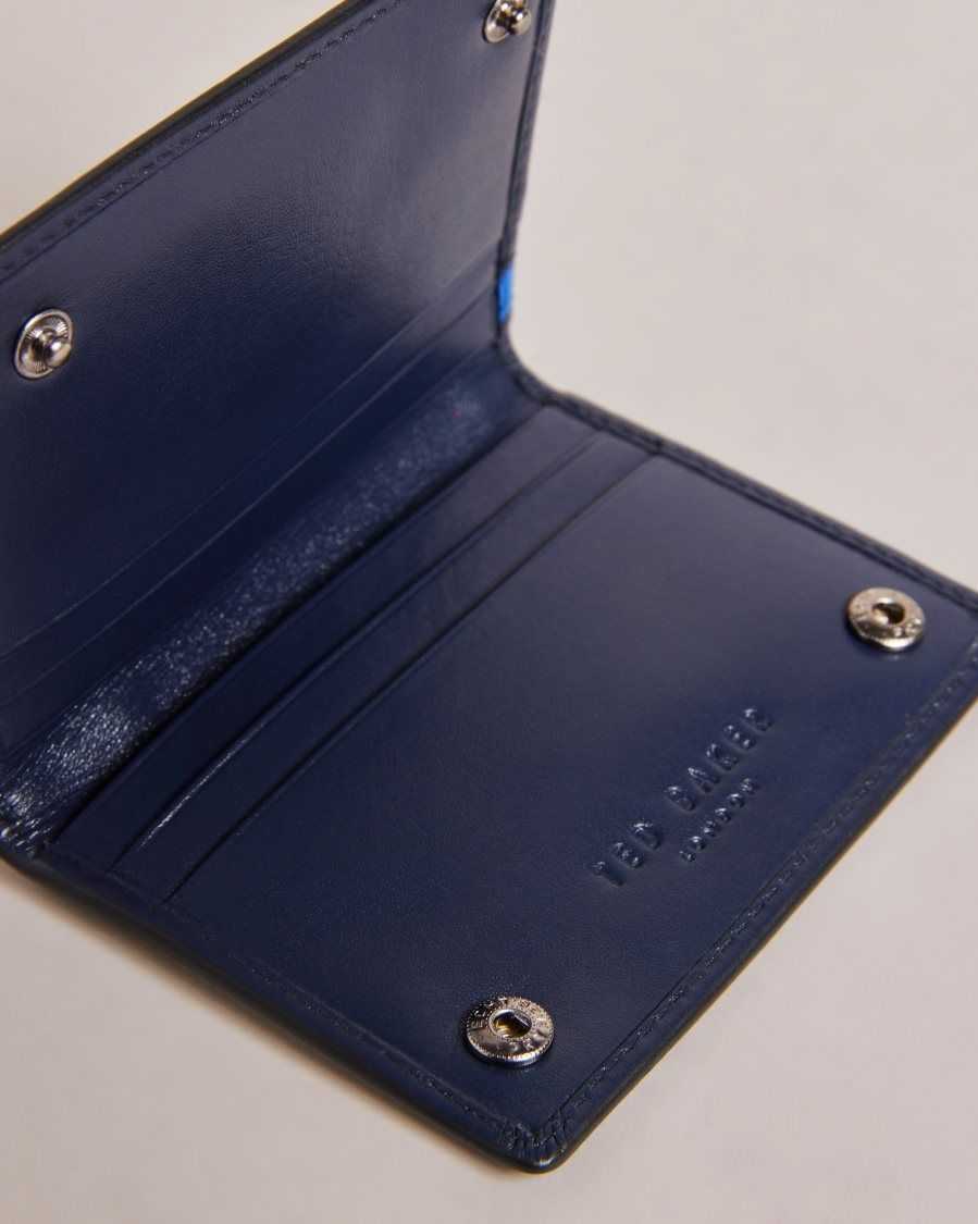 Ted Baker Finnis Contrast Detail Card Holder Navy | 1432786-HZ