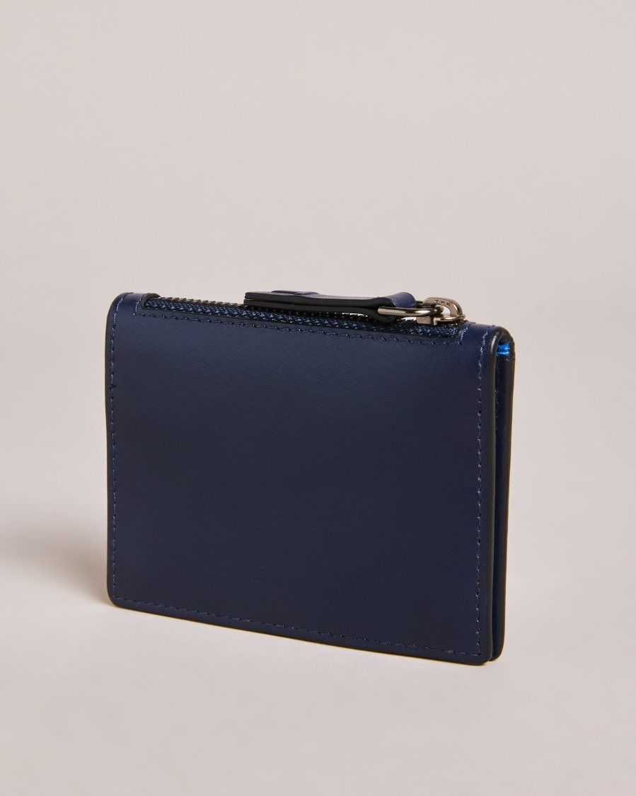 Ted Baker Finnis Contrast Detail Card Holder Navy | 1432786-HZ