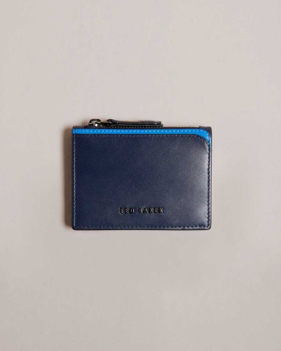 Ted Baker Finnis Contrast Detail Card Holder Navy | 1432786-HZ