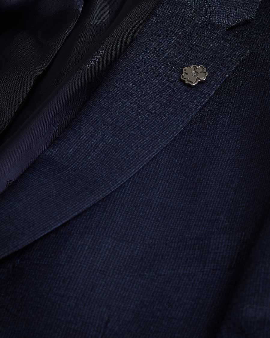 Ted Baker Forbyjs Puppytooth Suit Jacket Navy | 7354201-XC