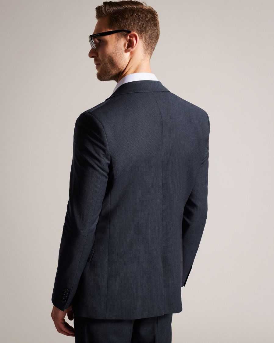 Ted Baker Forbyjs Puppytooth Suit Jacket Navy | 7354201-XC