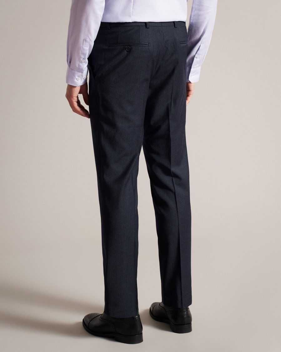 Ted Baker Forbyts Navy Puppytooth Trousers Navy | 2837905-SZ