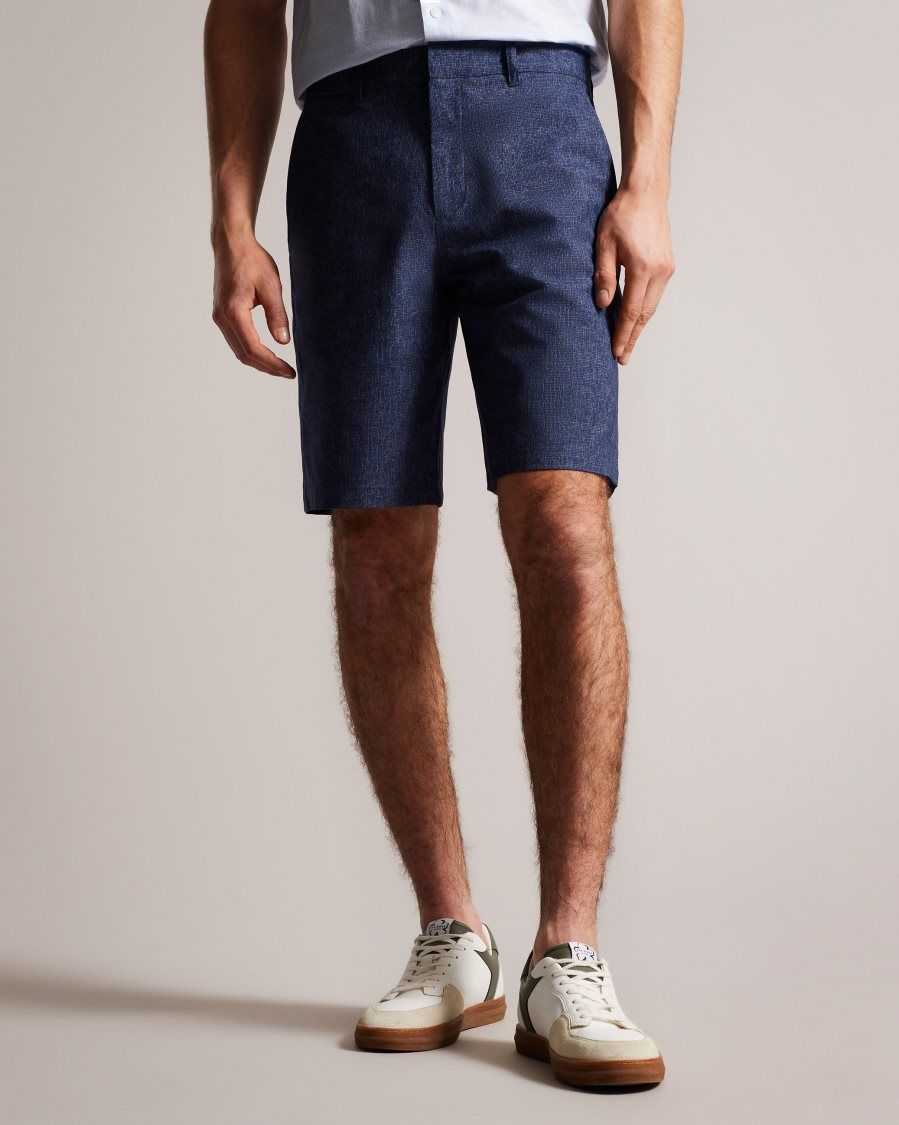 Ted Baker Galera Textured Shorts Navy | 7910832-IY