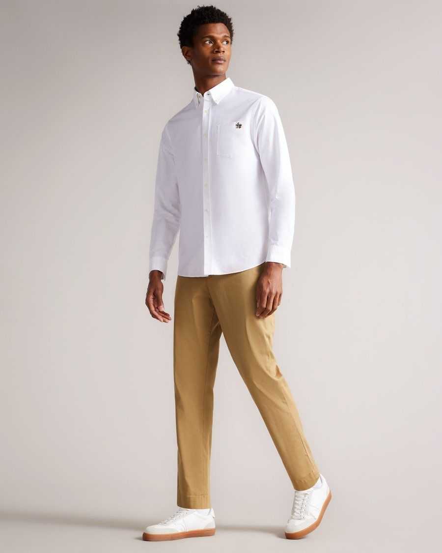 Ted Baker Genbee Casual Relaxed Chinos Natural | 2569147-ZV