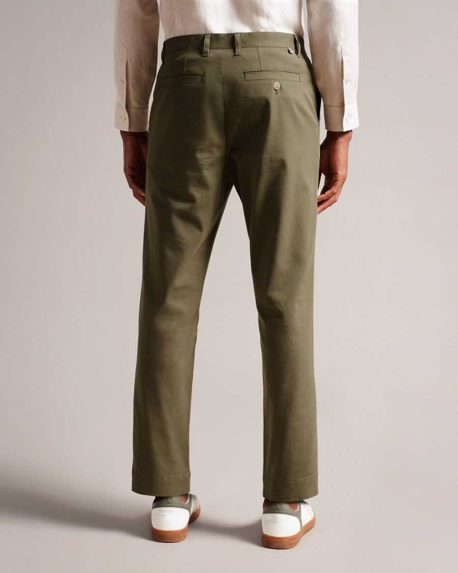 Ted Baker Genbee Casual Relaxed Chinos Olive | 5237841-VT