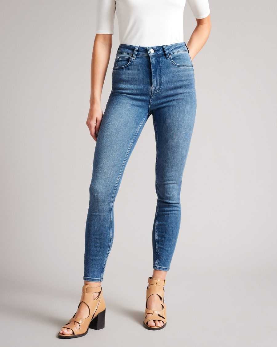 Ted Baker Geon Skinny Mid Wash Jeans Mid Wash | 3081749-TY