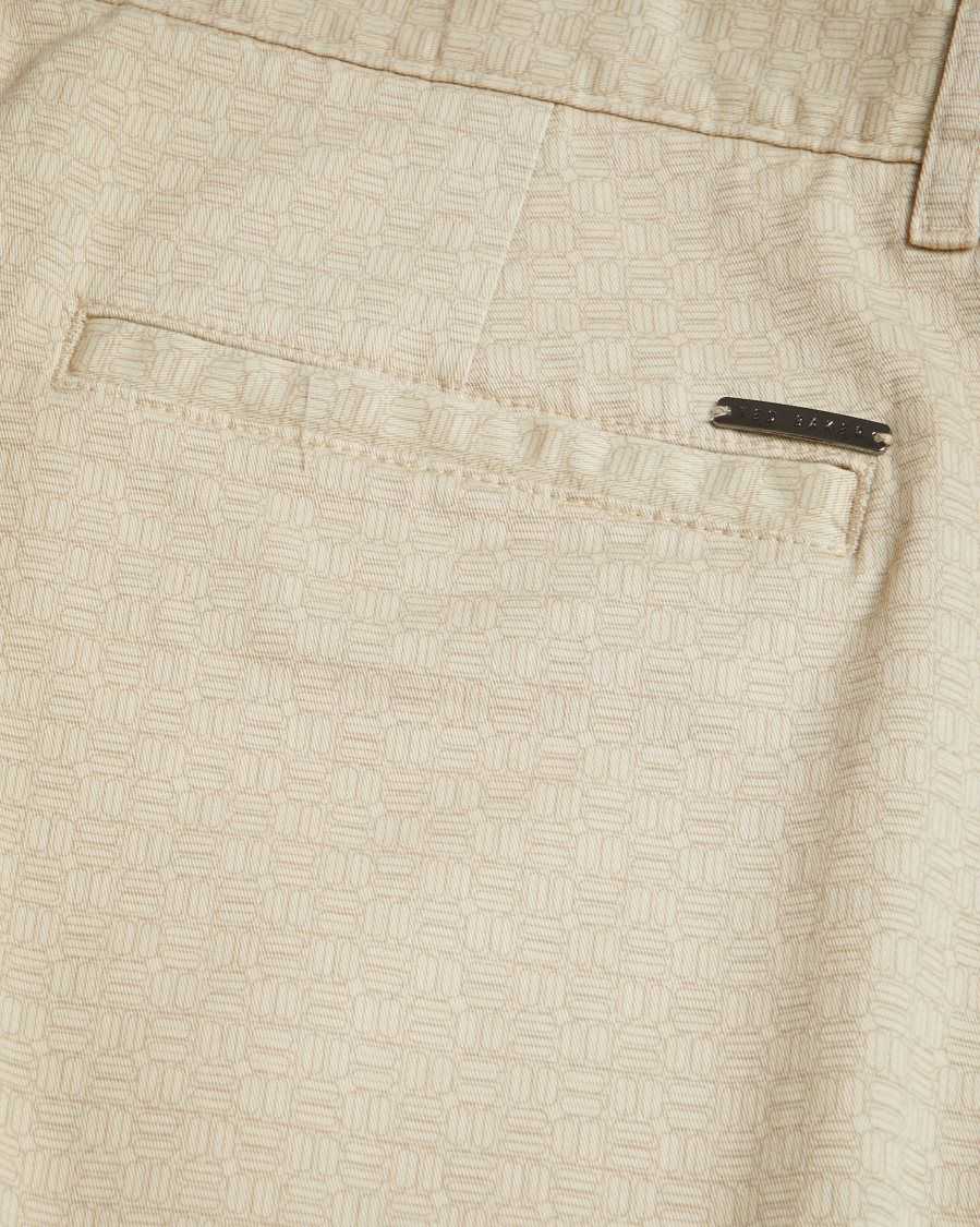 Ted Baker Gomer Regular Fit Geometric Shorts Natural | 0586291-OB