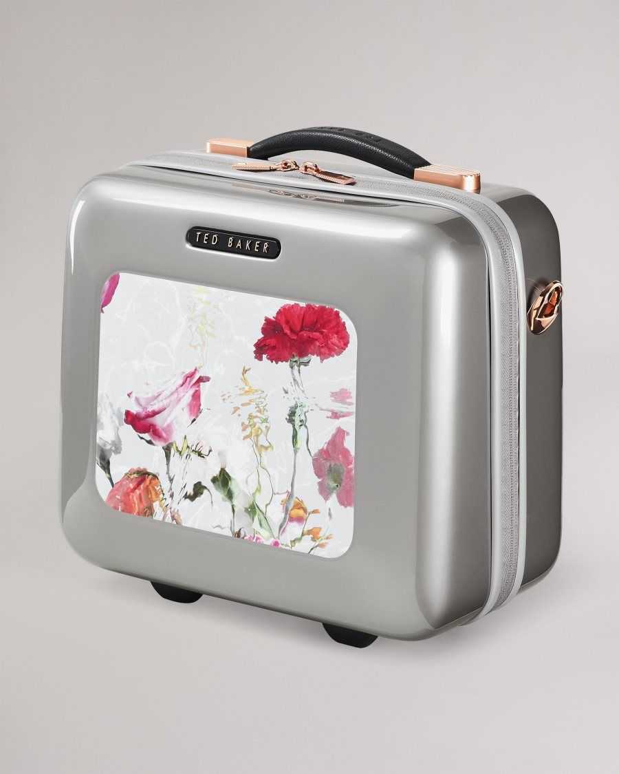 Ted Baker Gust Watercolour Floral Vanity Case Light Grey | 4509871-CU