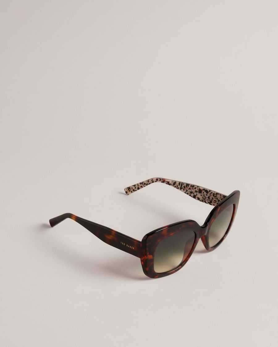 Ted Baker Haattie Chunky Cat Eye Frame Sunglasses Tortoiseshell | 9456078-SN