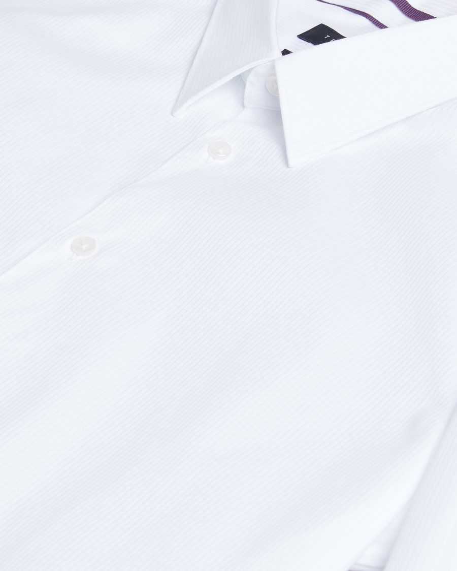 Ted Baker Haless Long Sleeve Textured Stripe Shirt White | 0958126-XE