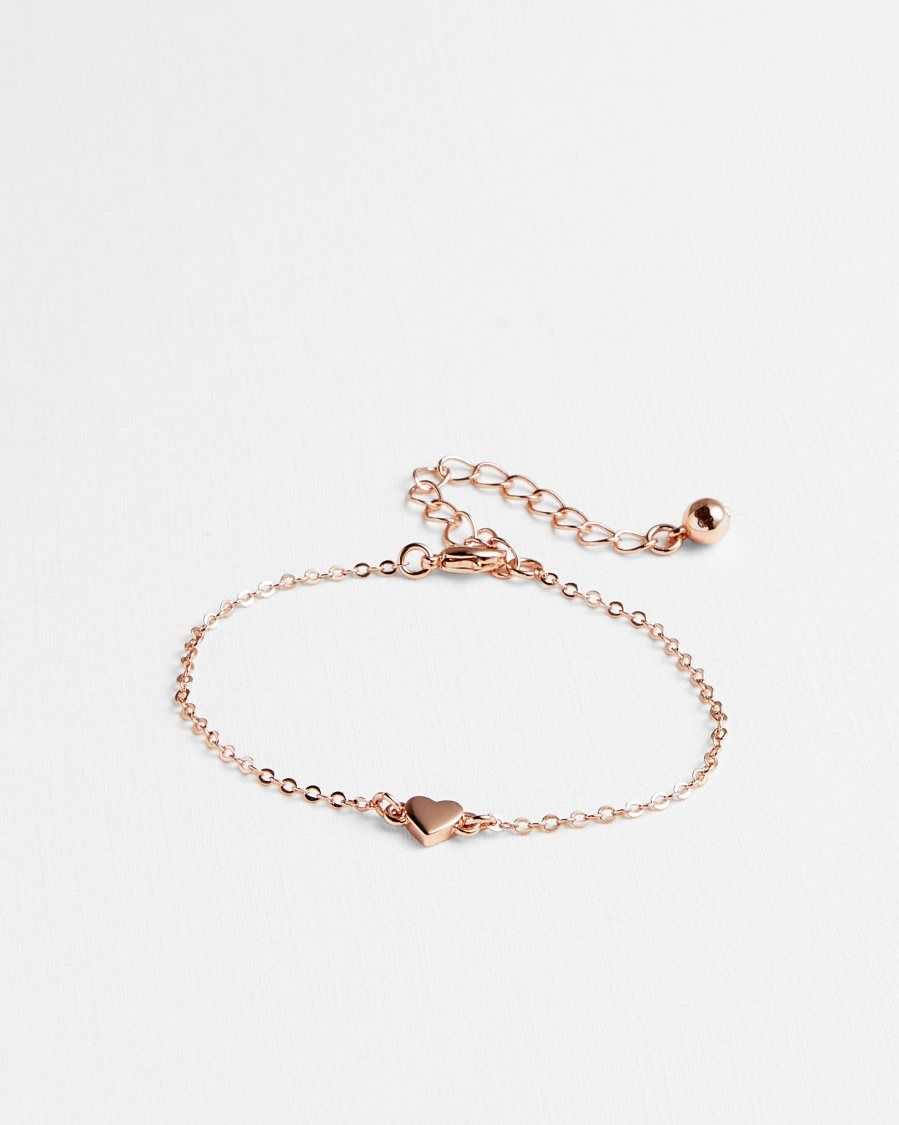 Ted Baker Harsaa Mini Heart Bracelet Rose Gold | 1573492-OE