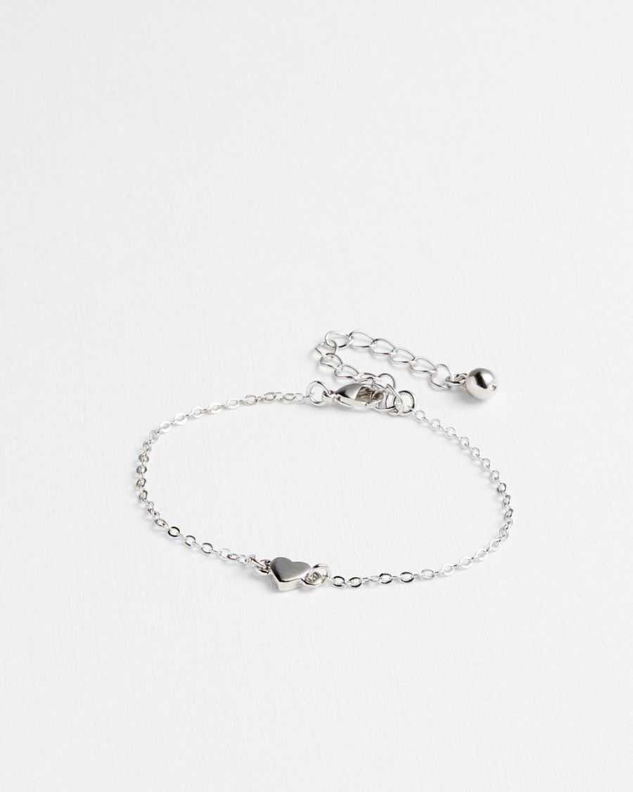 Ted Baker Harsaa Mini Heart Bracelet Silver | 6374510-JY