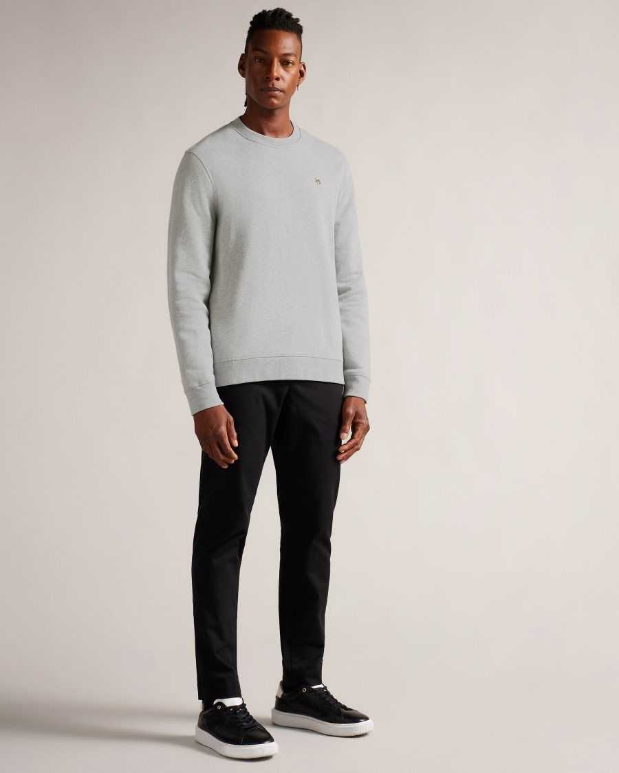 Ted Baker Hatton Long Sleeve Sweatshirt Light Grey | 6450279-UO