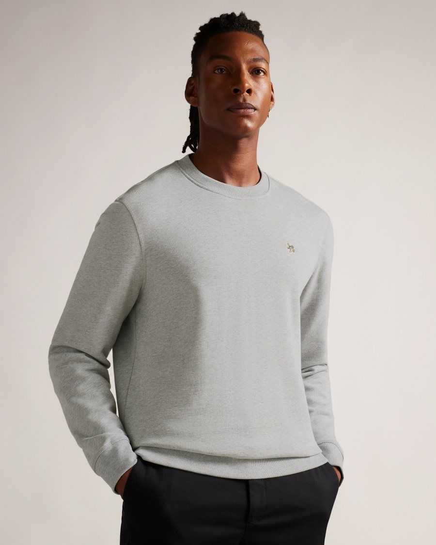 Ted Baker Hatton Long Sleeve Sweatshirt Light Grey | 6450279-UO