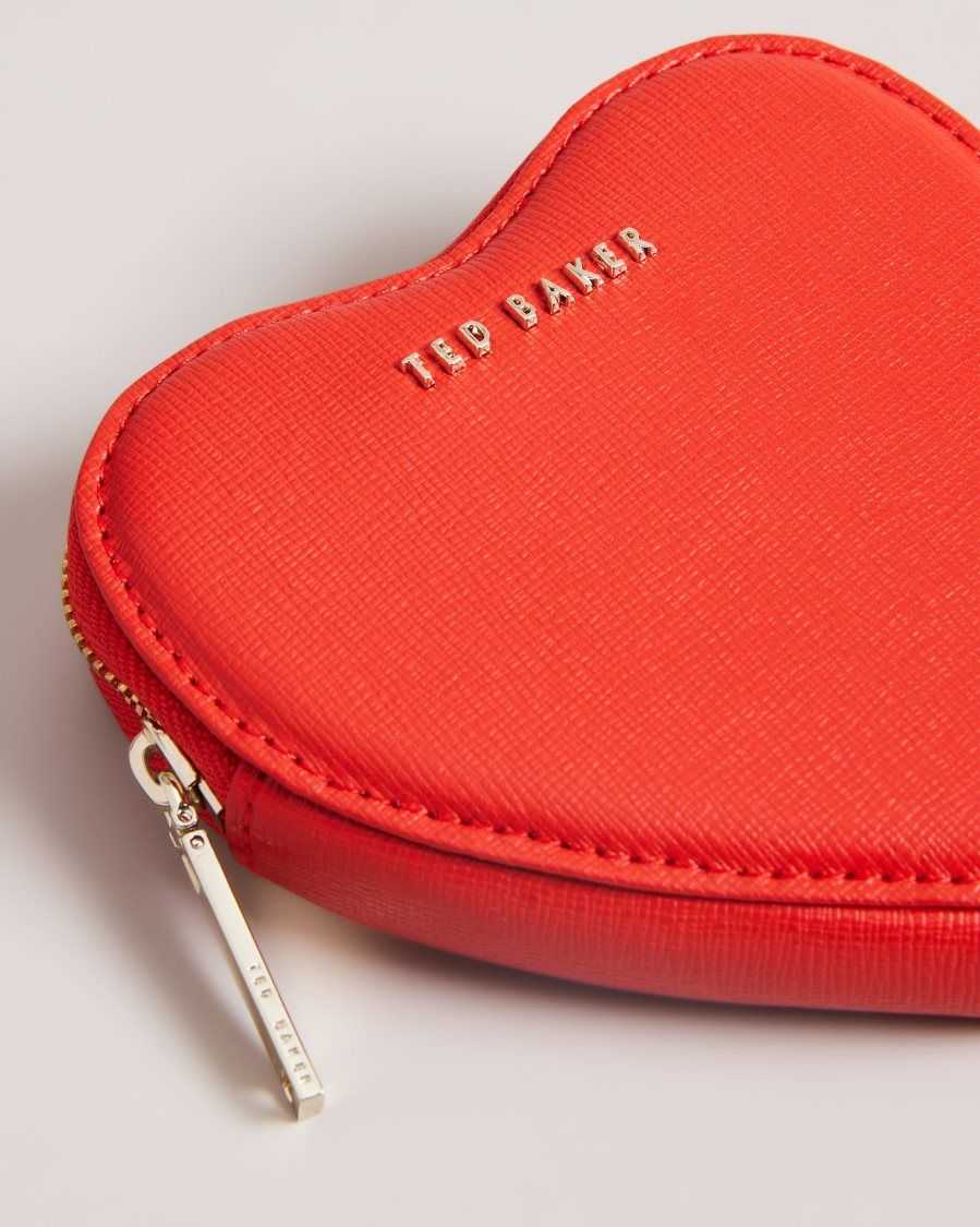 Ted Baker Heartia Heart Coin Purse Red | 2301567-YU