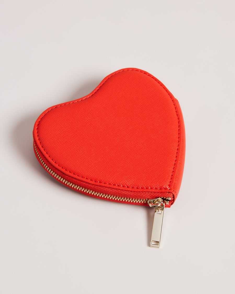 Ted Baker Heartia Heart Coin Purse Red | 2301567-YU