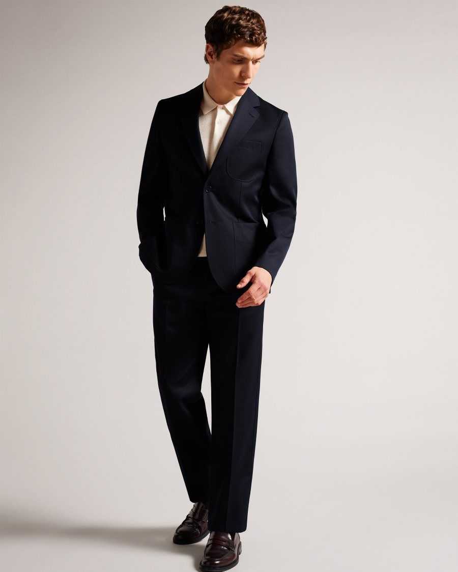 Ted Baker Heddonj Single Breasted Jacket Navy | 2735089-IR