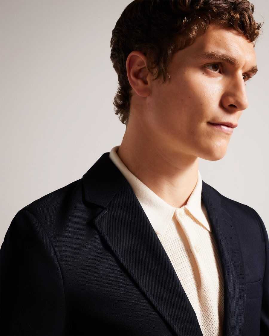 Ted Baker Heddonj Single Breasted Jacket Navy | 2735089-IR