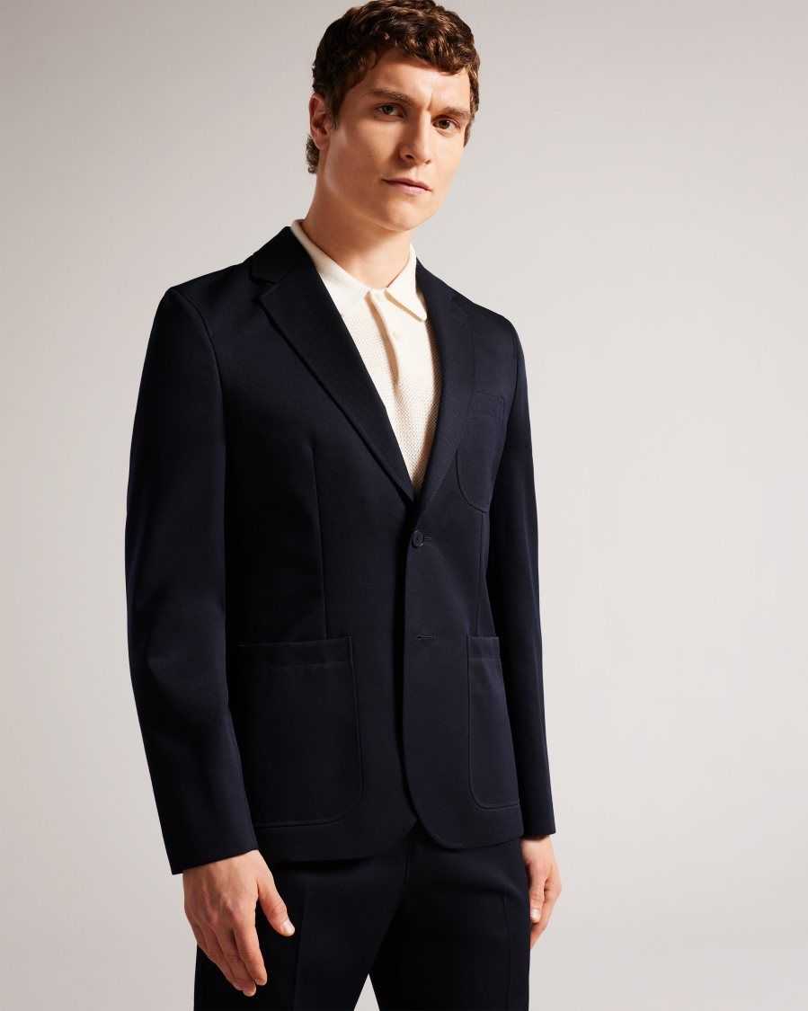 Ted Baker Heddonj Single Breasted Jacket Navy | 2735089-IR