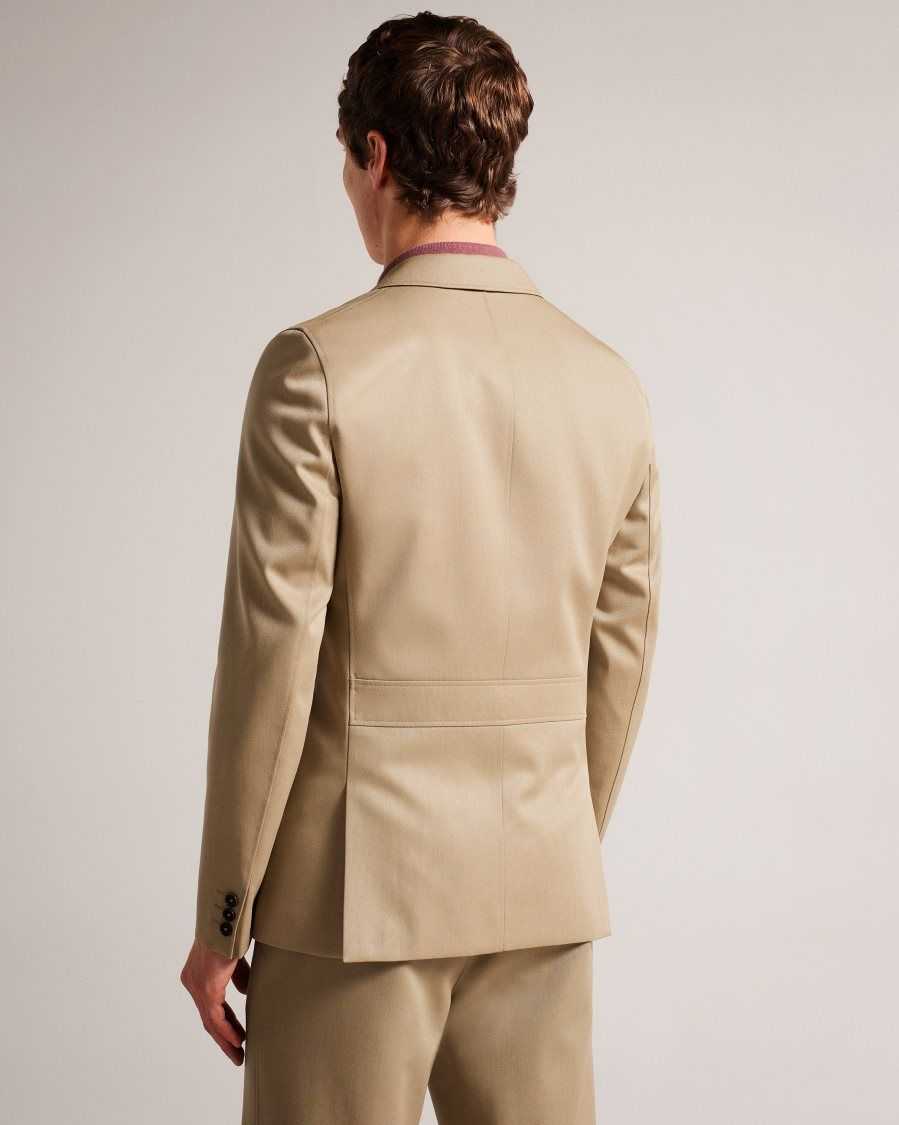 Ted Baker Heddonj Single Breasted Jacket Natural | 3264571-NE