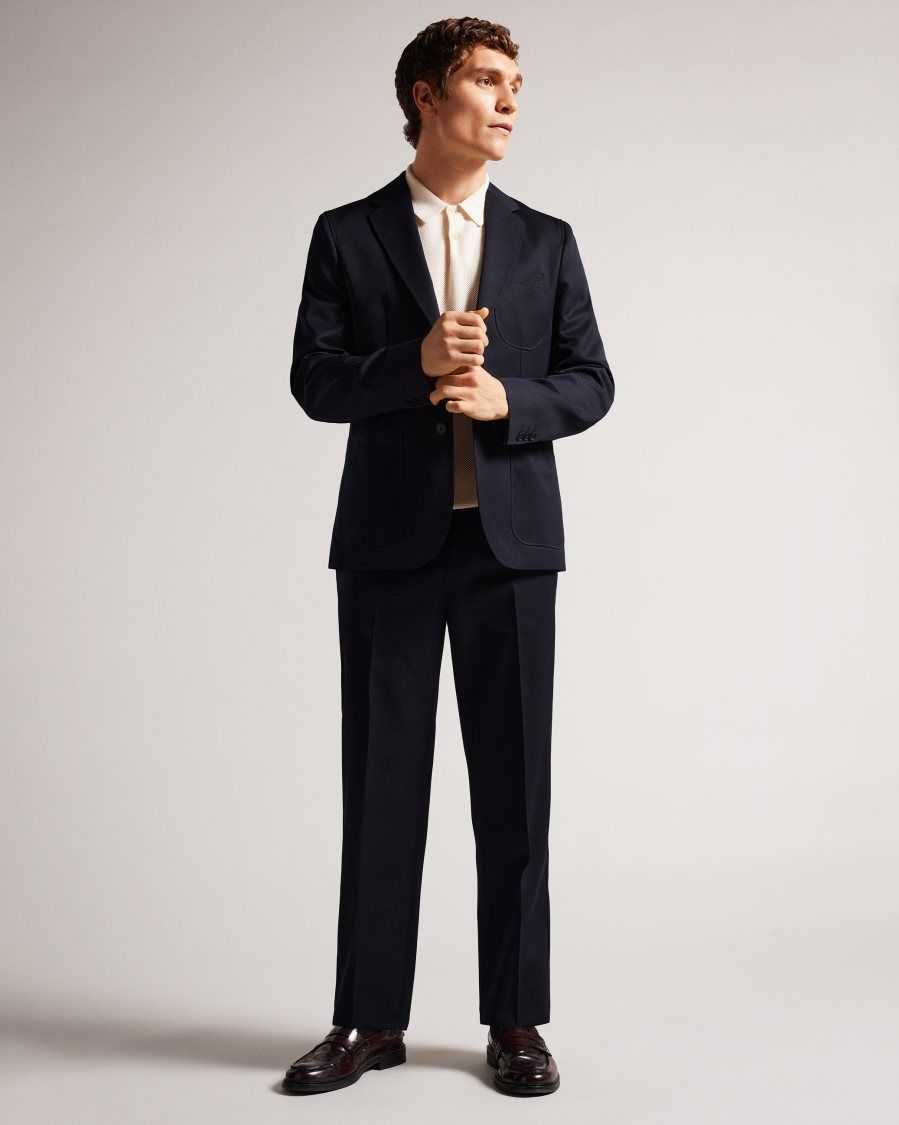 Ted Baker Heddont Leyden Fit Trousers Navy | 3708261-PU