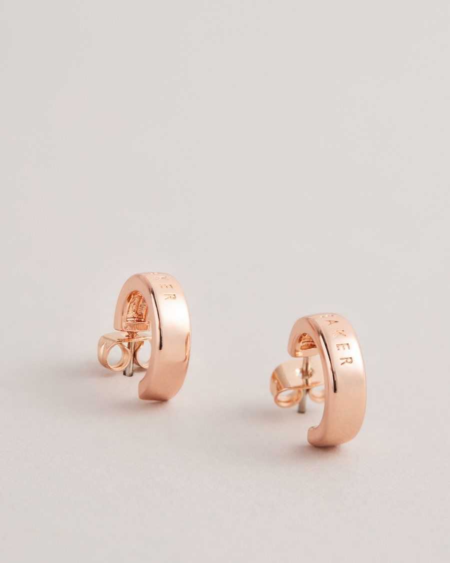 Ted Baker Helanna Small Hoop Earrings Rose Gold Colour | 0917285-EK