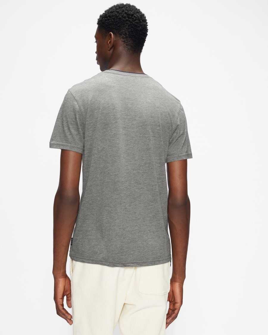 Ted Baker Helpa Short Sleeve T Shirt Grey-Marl | 2538076-CB