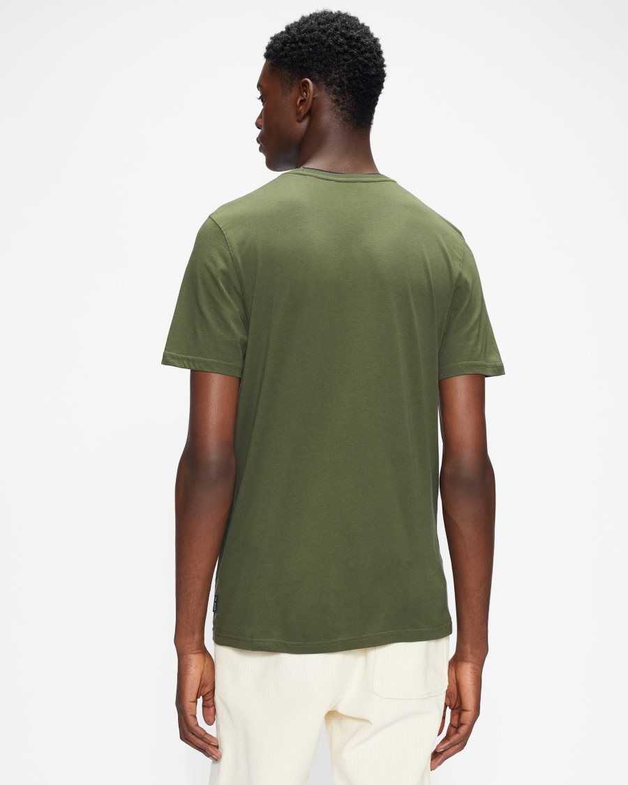 Ted Baker Helpa Short Sleeve T Shirt Khaki | 5713420-YN