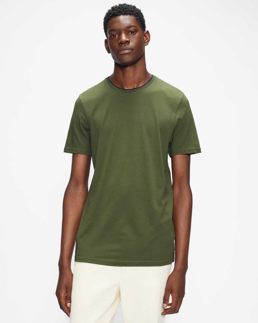 Ted Baker Helpa Short Sleeve T Shirt Khaki | 5713420-YN