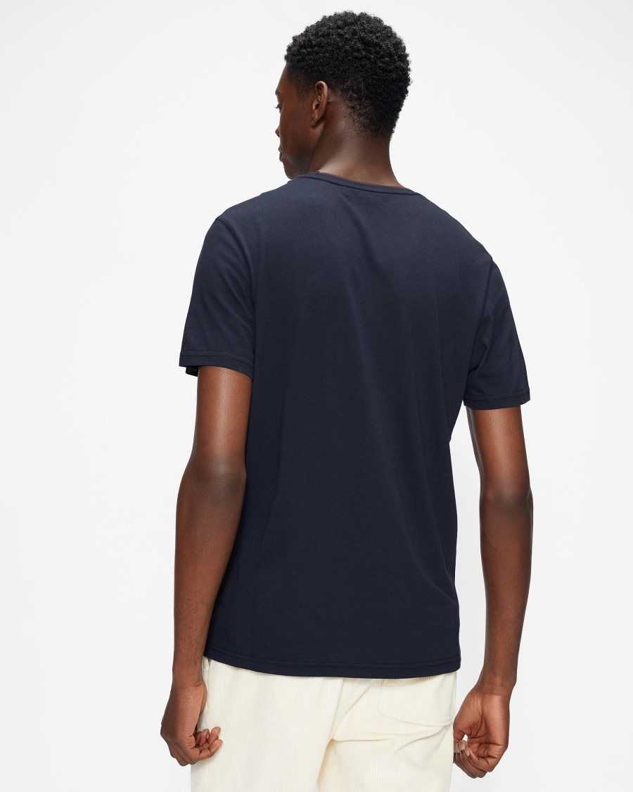 Ted Baker Helpa Short Sleeve T Shirt Navy | 9640528-PG