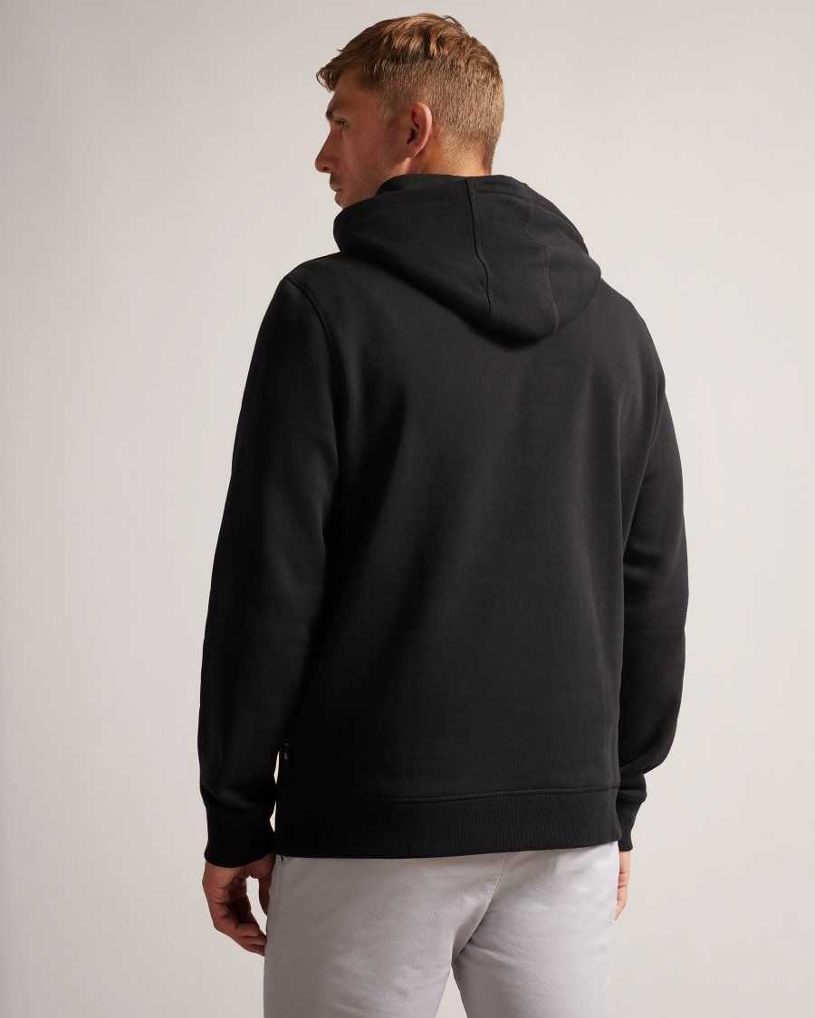 Ted Baker Hendon Hooded Sweatshirt Black | 8407125-OT