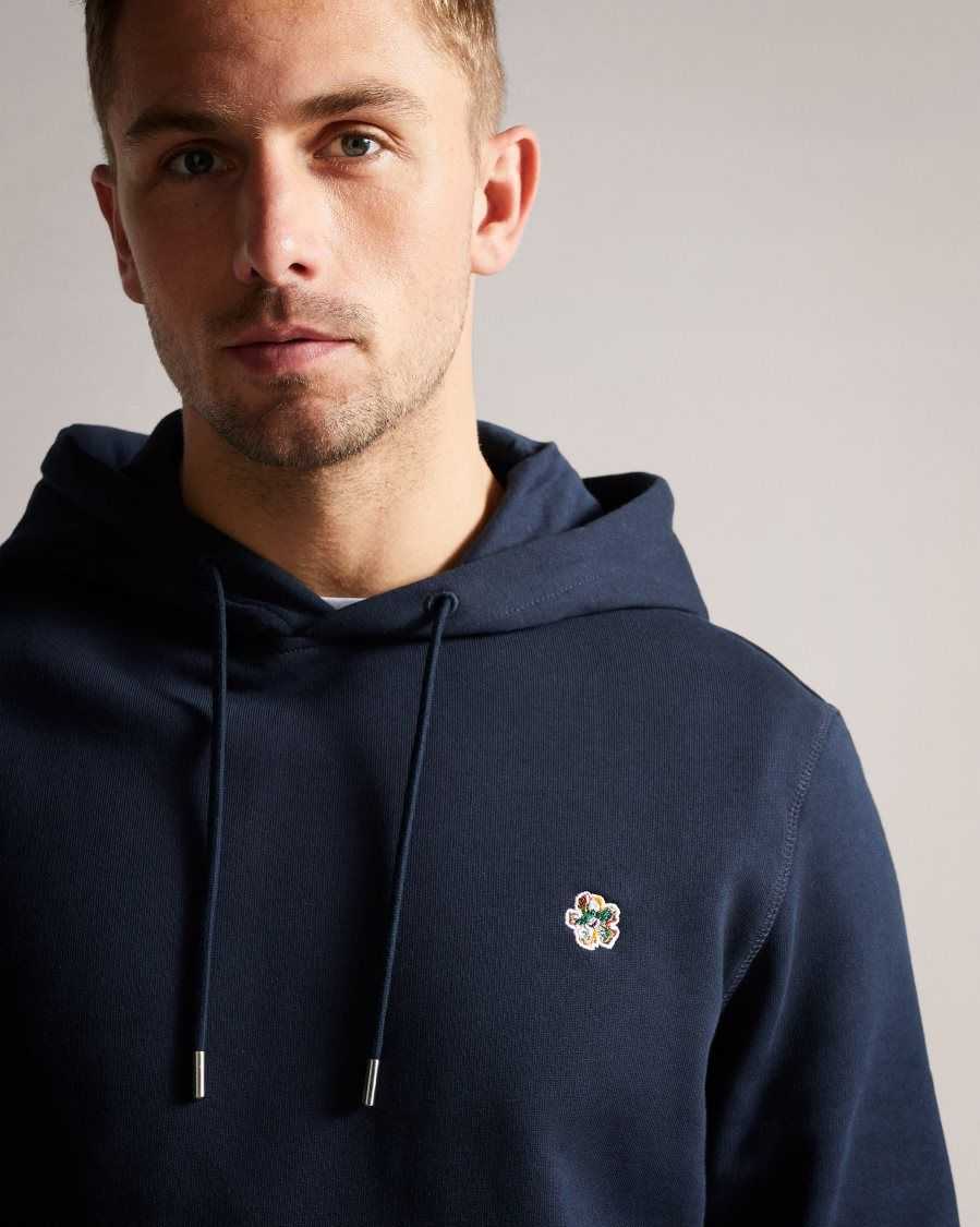 Ted Baker Hendon Hooded Sweatshirt Navy | 6382507-HE