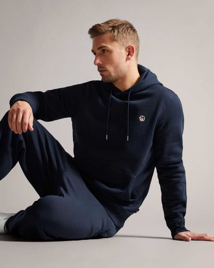 Ted Baker Hendon Hooded Sweatshirt Navy | 6382507-HE