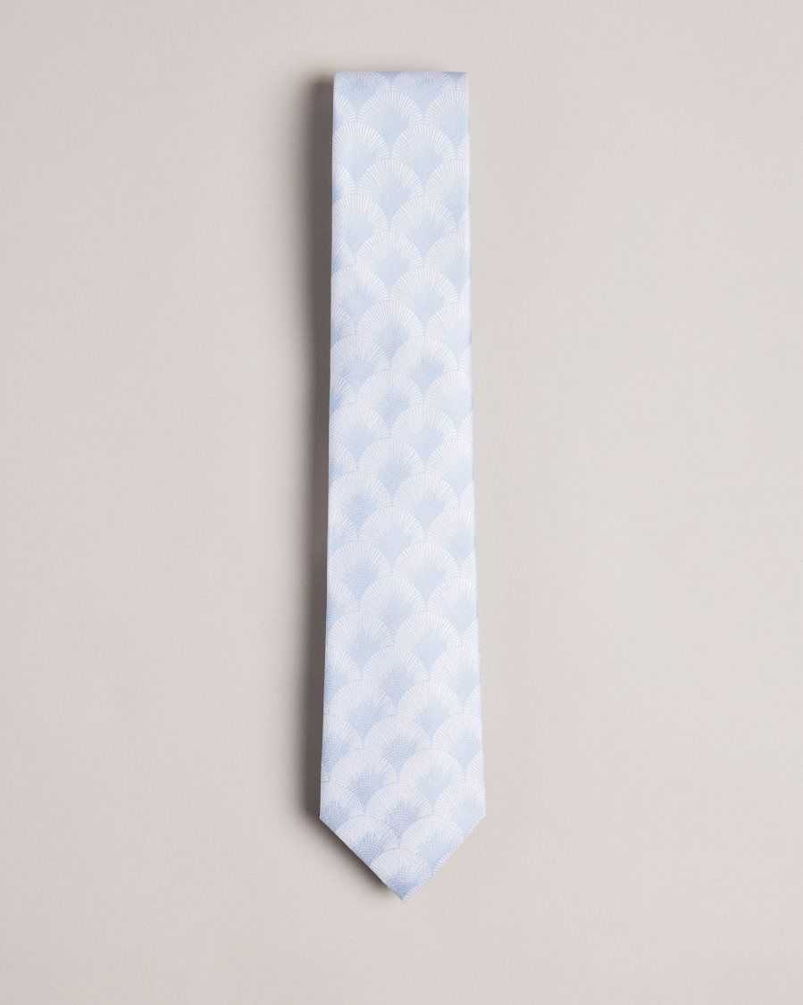 Ted Baker Herro Fan Jacquard Tie Blue | 9302165-RW