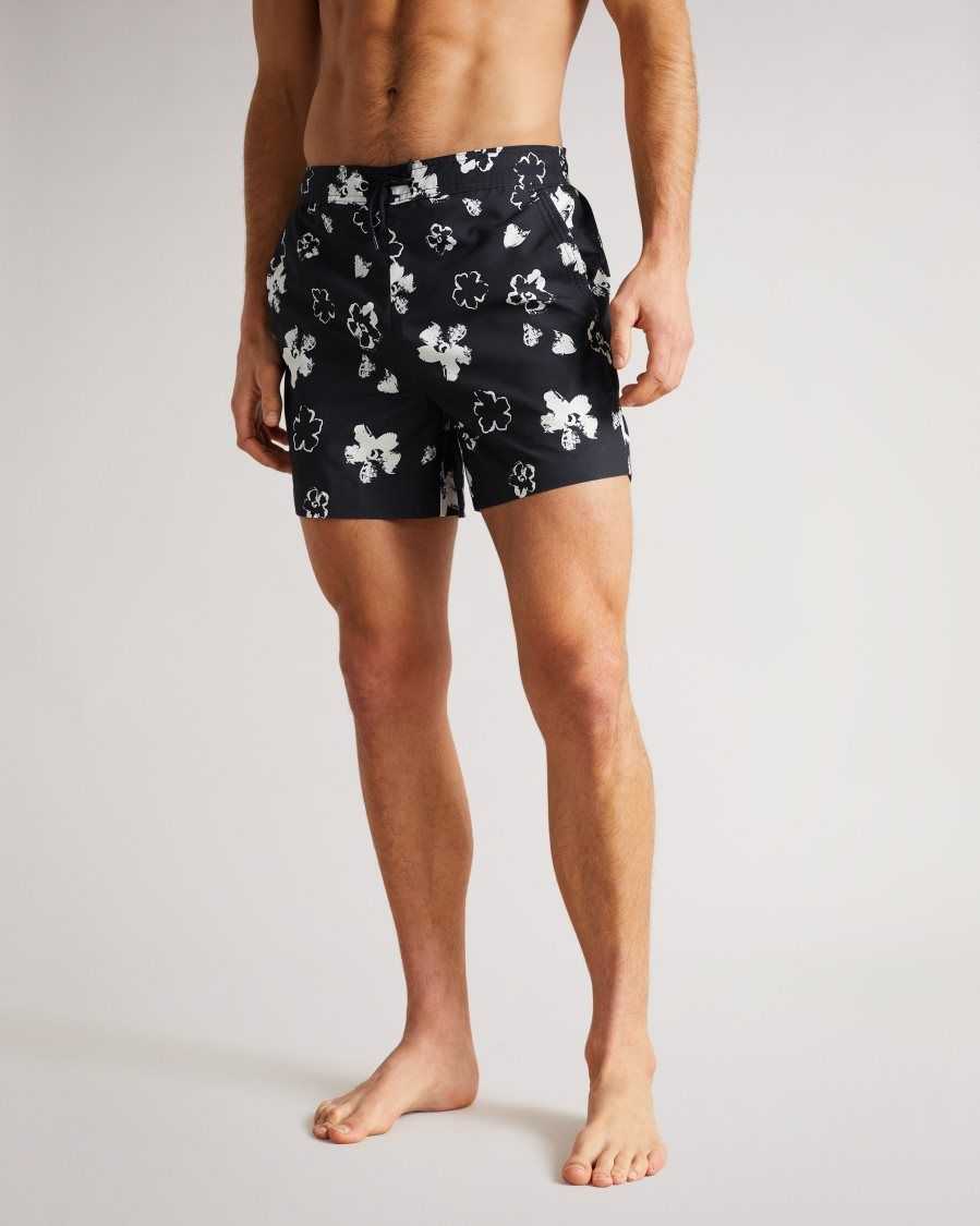 Ted Baker Hertfod Floral Swim Shorts Dark Navy | 5841079-KL