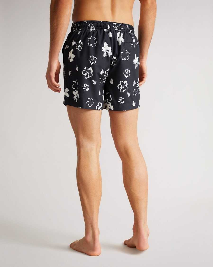 Ted Baker Hertfod Floral Swim Shorts Dark Navy | 5841079-KL