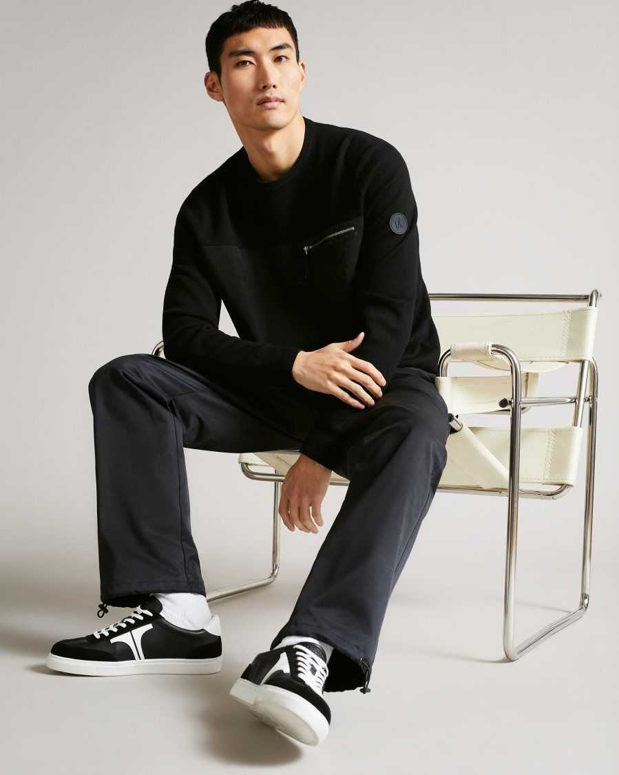 Ted Baker Hihoop Woven Jogger Black | 3719026-KG