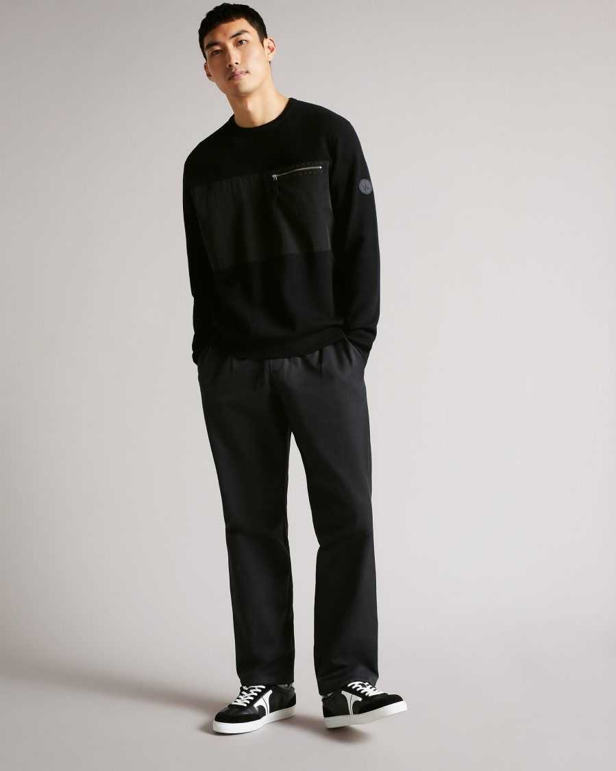 Ted Baker Hihoop Woven Jogger Black | 3719026-KG