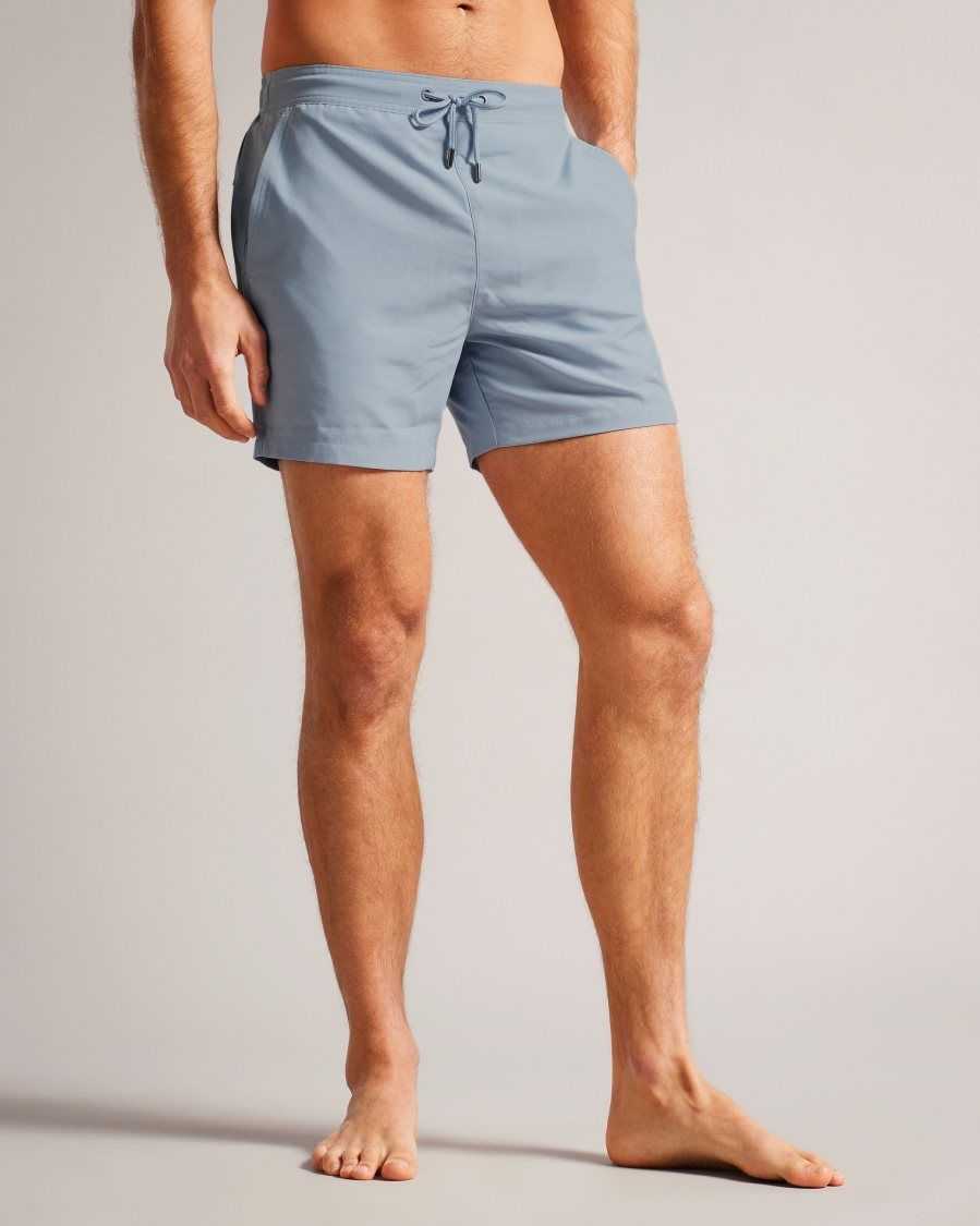 Ted Baker Hiltree Plain Swim Shorts Medium Blue | 0576219-MP