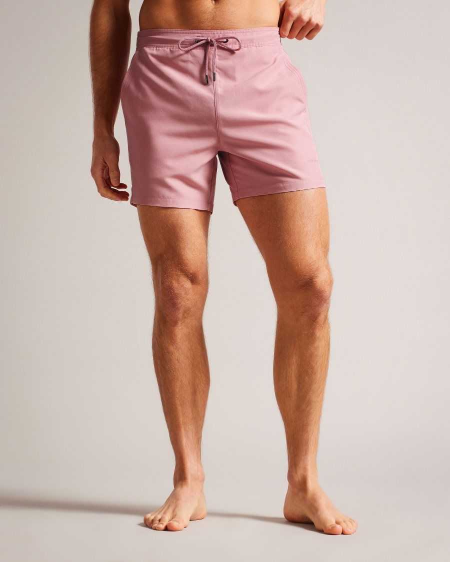 Ted Baker Hiltree Plain Swim Shorts Pink | 7582413-WU