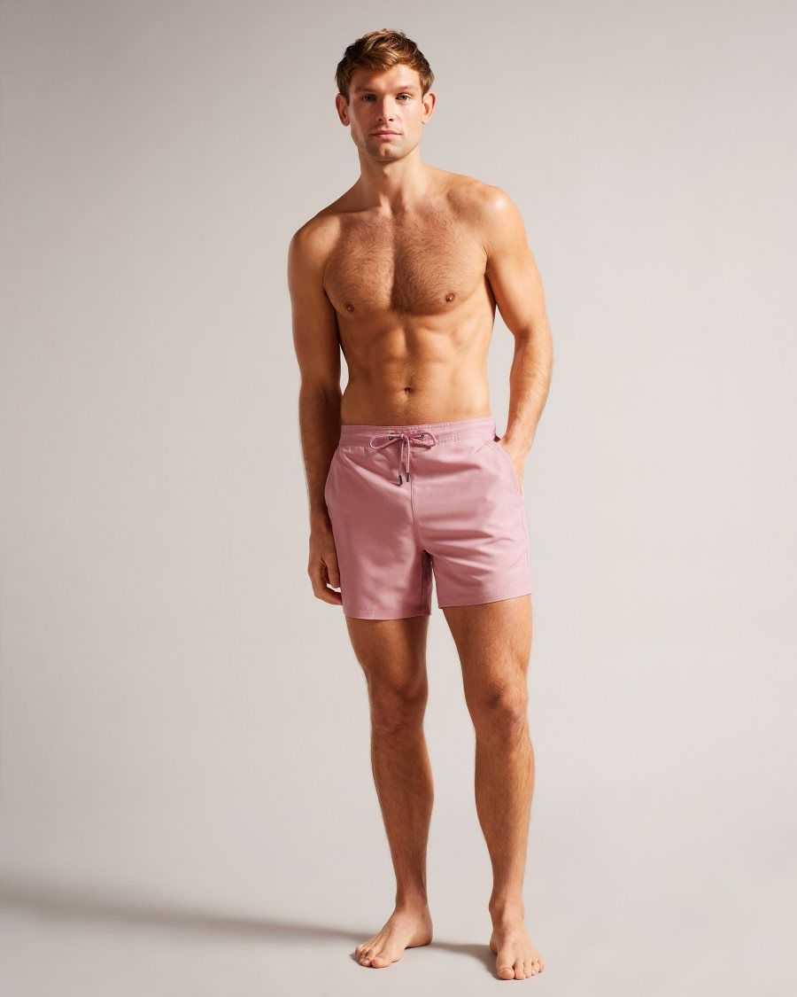 Ted Baker Hiltree Plain Swim Shorts Pink | 7582413-WU