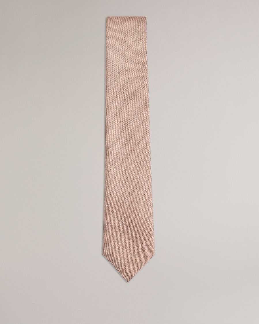 Ted Baker Jamzez Textured Silk Blend Tie Light Brown | 9187064-XP