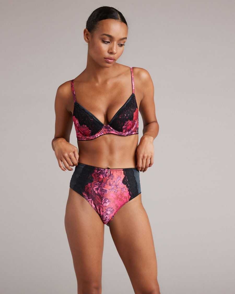 Ted Baker Janene Floral Underwired Bra Pink | 3721896-FJ