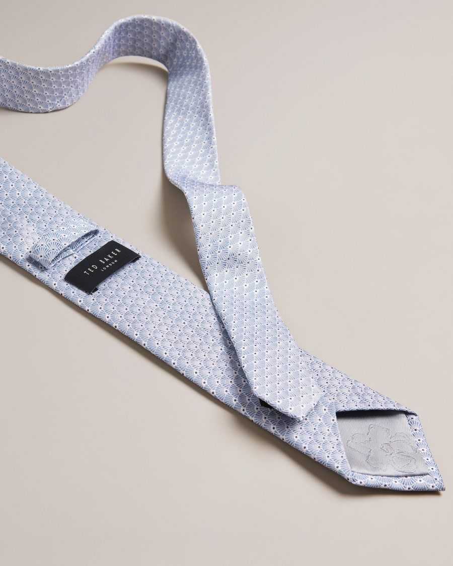 Ted Baker Jaques Mini Fan Jacquard Tie Blue | 9607318-TL