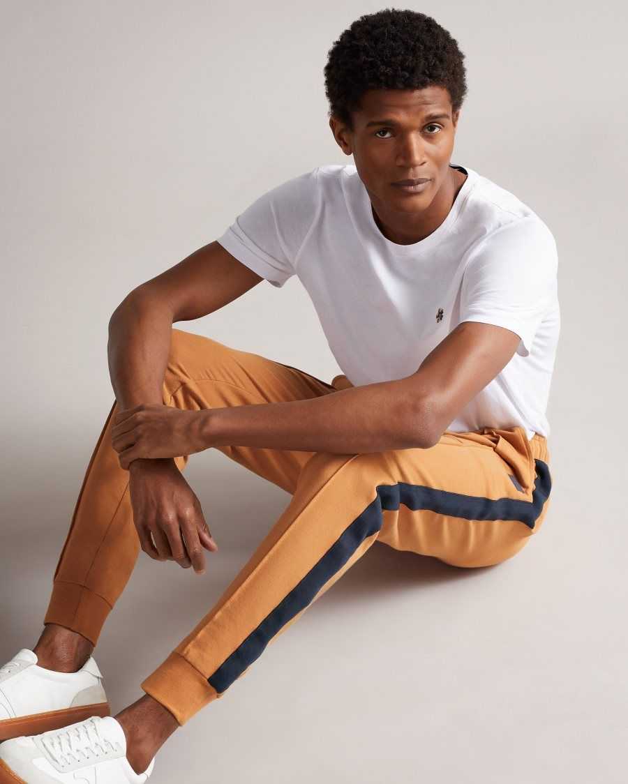 Ted Baker Jayyy Soft Front Seam Joggers Mustard | 4108567-YJ