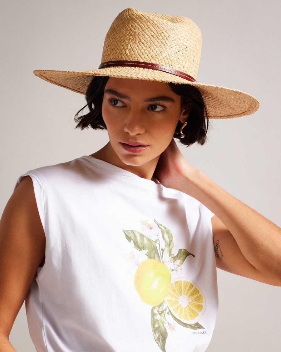 Ted Baker Jenahh Straw Hat Natural | 6580427-AJ