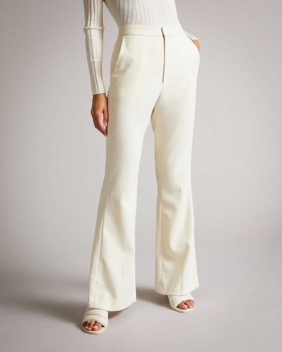 Ted Baker Joannit Wide leg trousers with half-slits Ivory | 8735410-SI