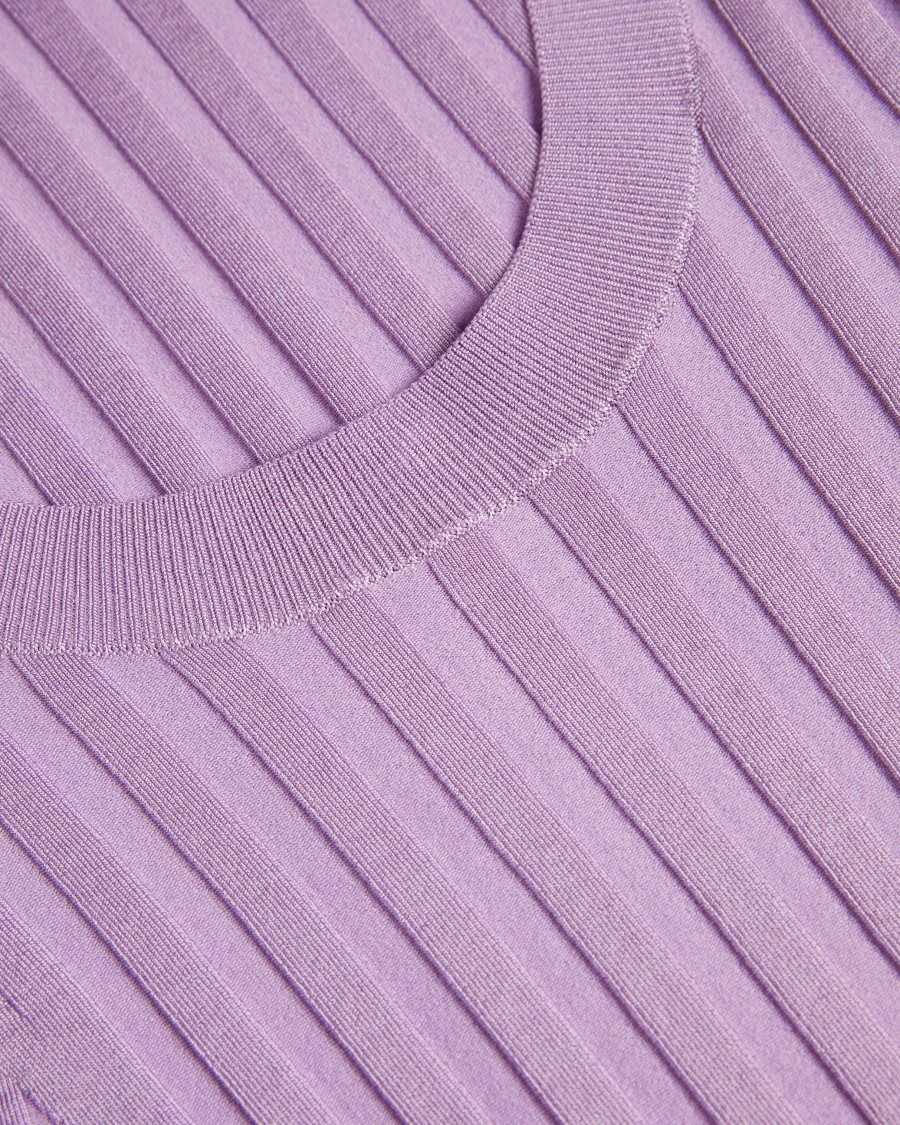 Ted Baker Jolia Rib Engineered Knit Top Lilac | 9587612-UZ