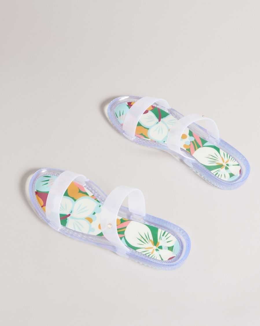 Ted Baker Juleeyy Sunburst Two Strap Jelly Flip Flop Emerald | 1725348-PU